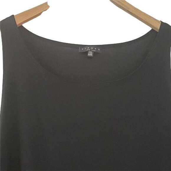 Tiana B. | Classic  Black Sleeveless Blouse - Picture 3 of 6
